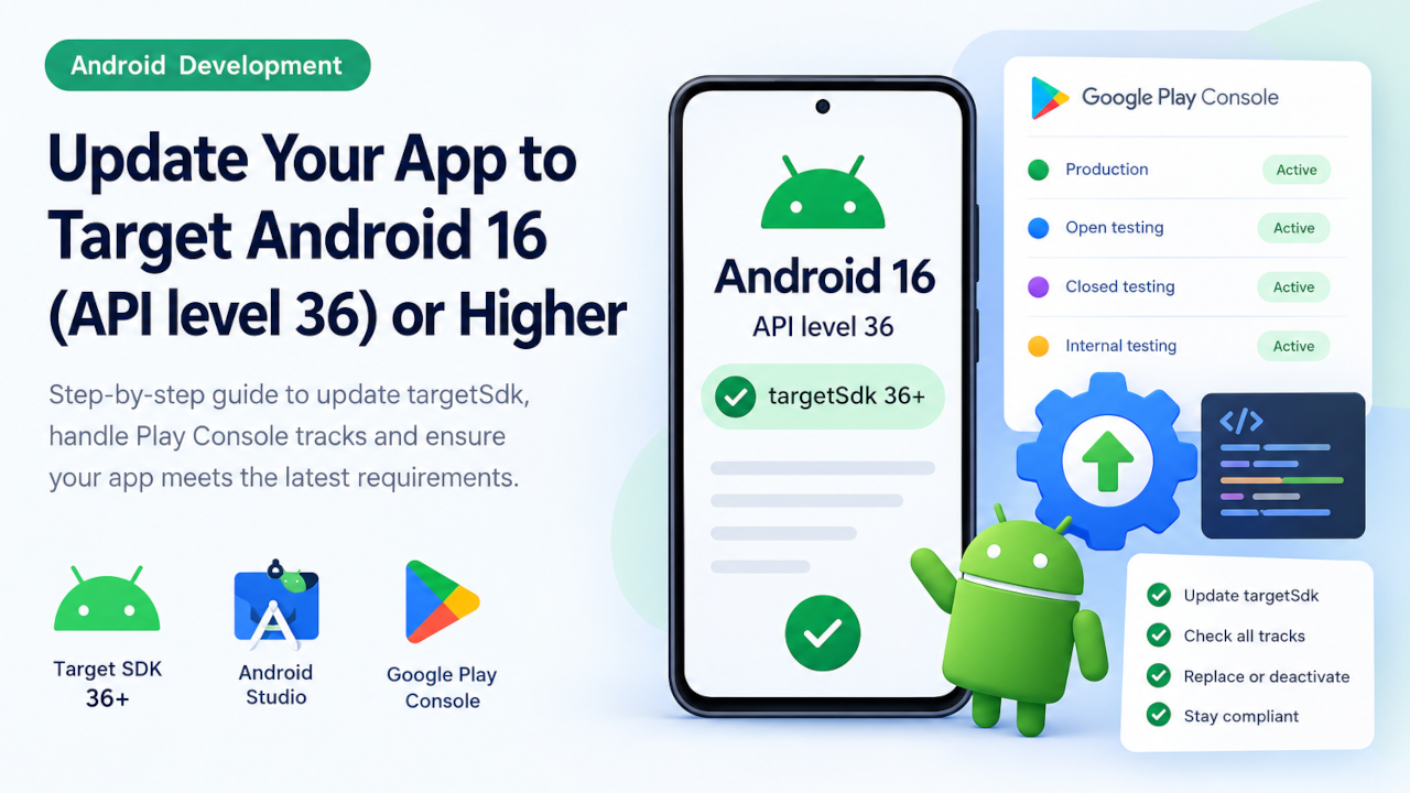 App Must Target Android 16 (API Level 36): What Developers Need to Know