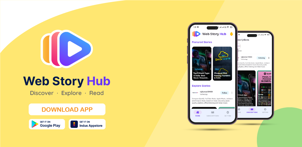 Web Story Hub promotional banner