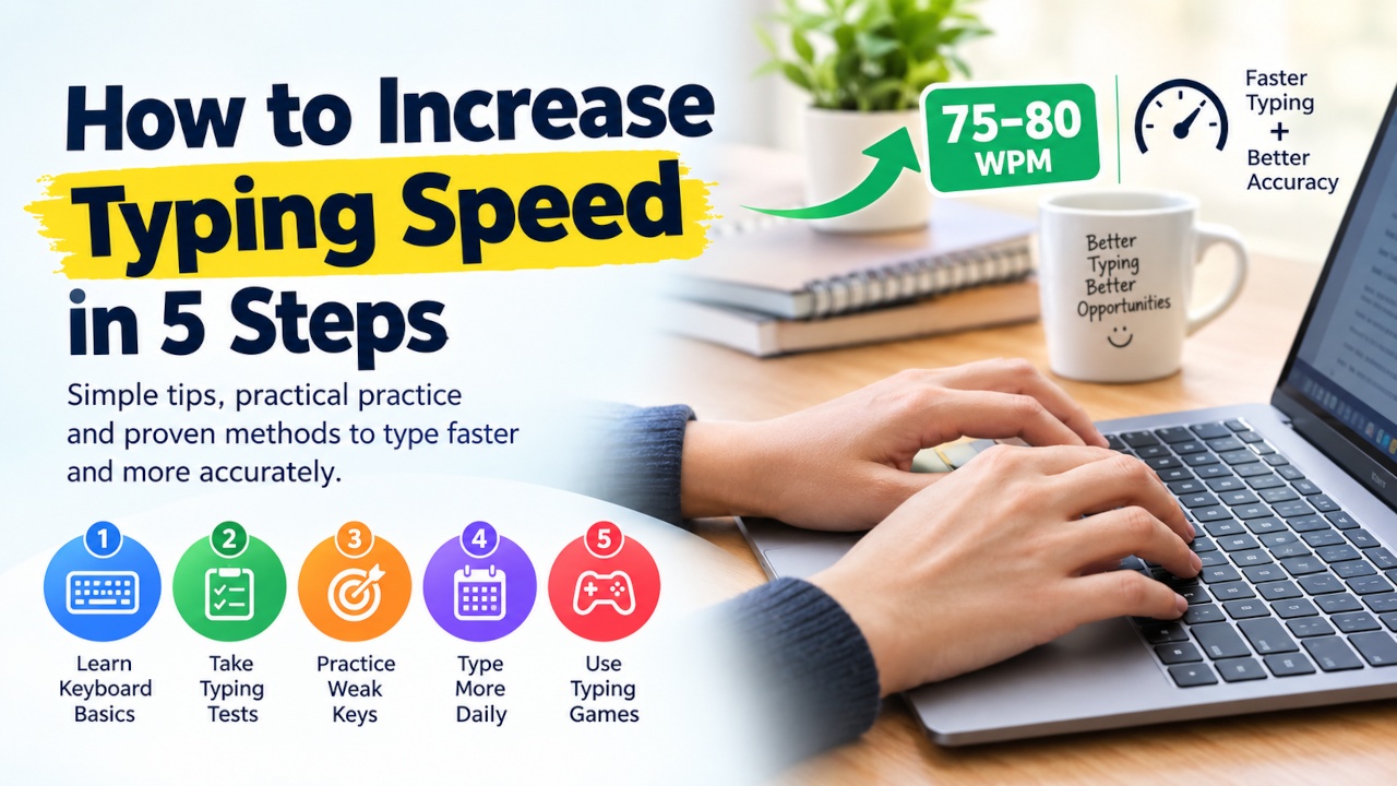 How to Increase Typing Speed in 5 Steps